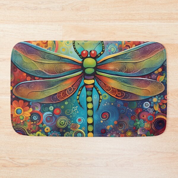 Item preview, Dragonfly 60's Flower Power designed and sold by druidwolfart.