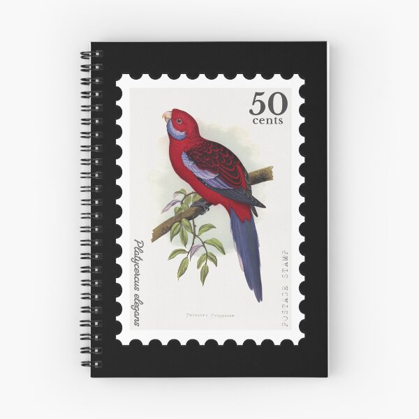 Item preview, Pennant's Parrakeet (Platycercus elegans) Stamp designed and sold by RabbitK.