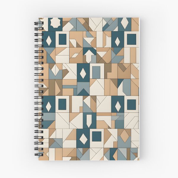 Item preview, Geometric Fusion: Blue and Brown Symphony designed and sold by MrKATORSKI.