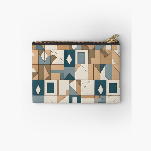 Item preview, Geometric Fusion: Blue and Brown Symphony designed and sold by MrKATORSKI.