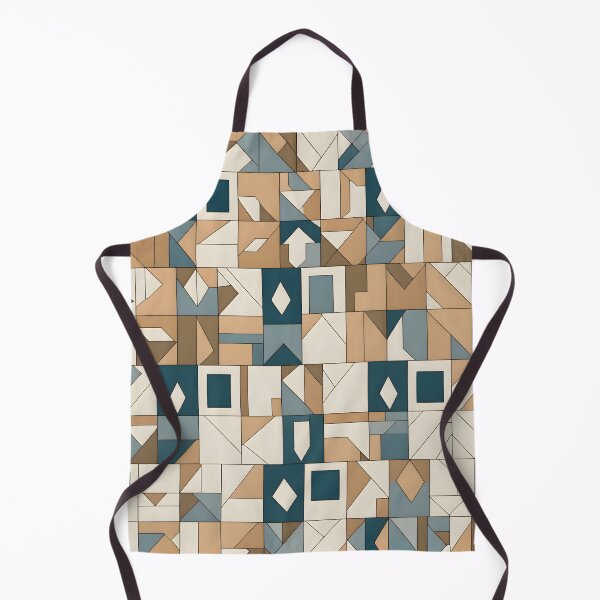 Item preview, Geometric Fusion: Blue and Brown Symphony designed and sold by MrKATORSKI.