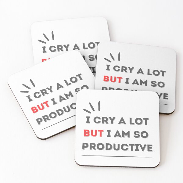 Item preview, i cry a lot but i am so productive designed and sold by Kingkham-Design.