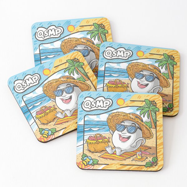 Item preview, qsmp eggs sitting on the beach designed and sold by By-Mountains0.