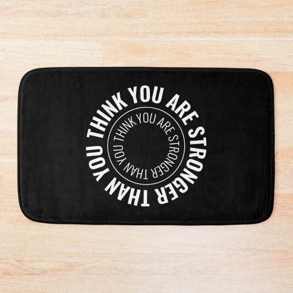 Item preview, You Are Stronger Than You Think, Workout Saying Fitness Gym Motivation designed and sold by Singhe Design.
