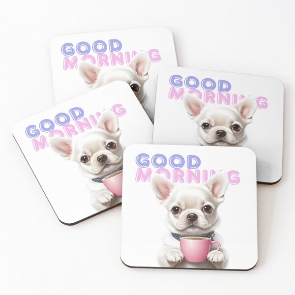 Item preview, chihuahua puppy with a cup coffe designed and sold by misbahsiro.