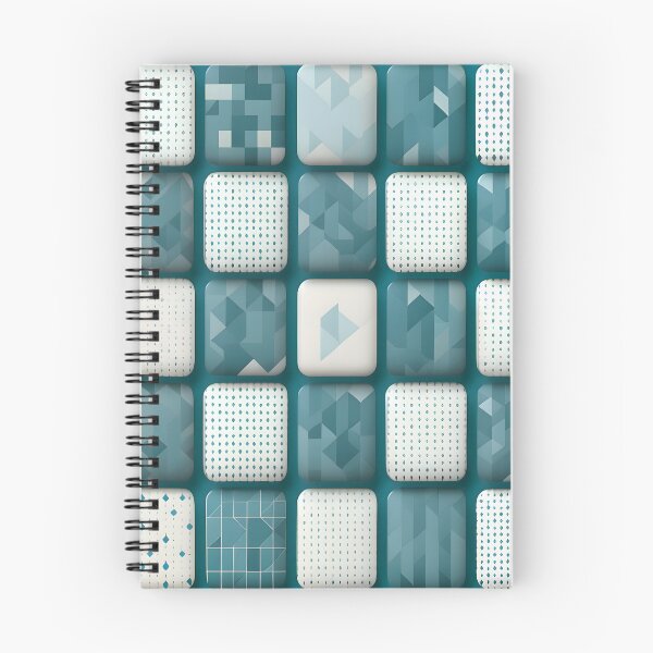 Item preview, Blue and White Tiled Abstraction designed and sold by MrKATORSKI.