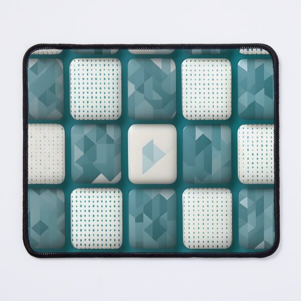 Item preview, Blue and White Tiled Abstraction designed and sold by MrKATORSKI.