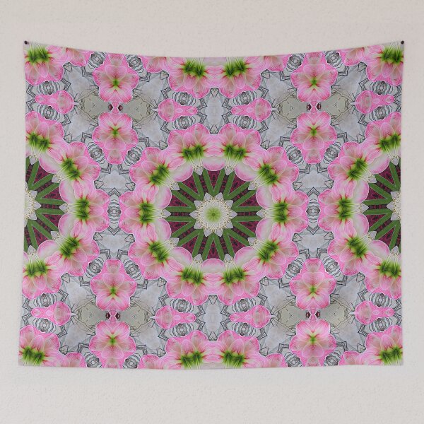 Item preview, Expressionistic Amaryllis Flower Abstract Mandala Kaleidoscope 2 designed and sold by Artist4God.
