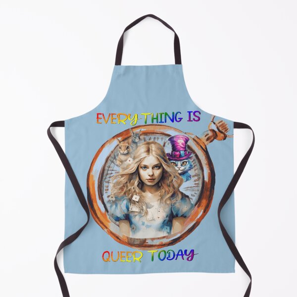 Item preview, Everything is Queer Today - Alice in Wonderland, Gay Pride, Rainbow Flag, LGBTQ Pride designed and sold by Travelslightly.