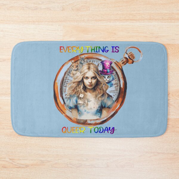Item preview, Everything is Queer Today - Alice in Wonderland, Gay Pride, Rainbow Flag, LGBTQ Pride designed and sold by Travelslightly.