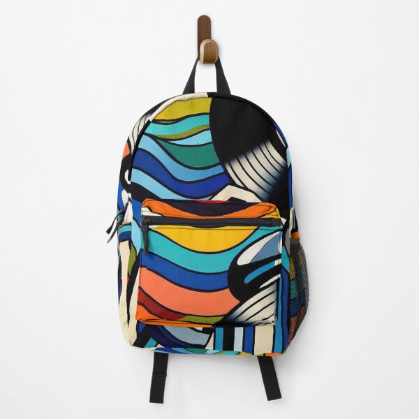 Item preview, “Vinyl Head in Vibrant Waves” designed and sold by DJ-Portable.