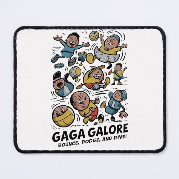 Item preview, GAGA GALORE BOUNCE, DODGE, and DIVE! Joyful Movement in Monochrome and Blue designed and sold by SplashTastic.