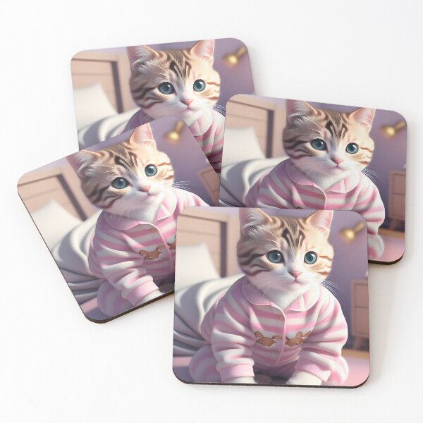 Item preview, Beautiful Cat in Pajamas - Modern Digital Art designed and sold by Ai-michiart.