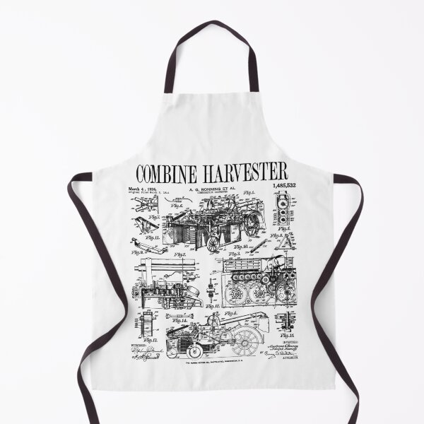 Item preview, Combine Harvester Farmer Farming Classic Vintage Farm Patent designed and sold by GrandeDuc.
