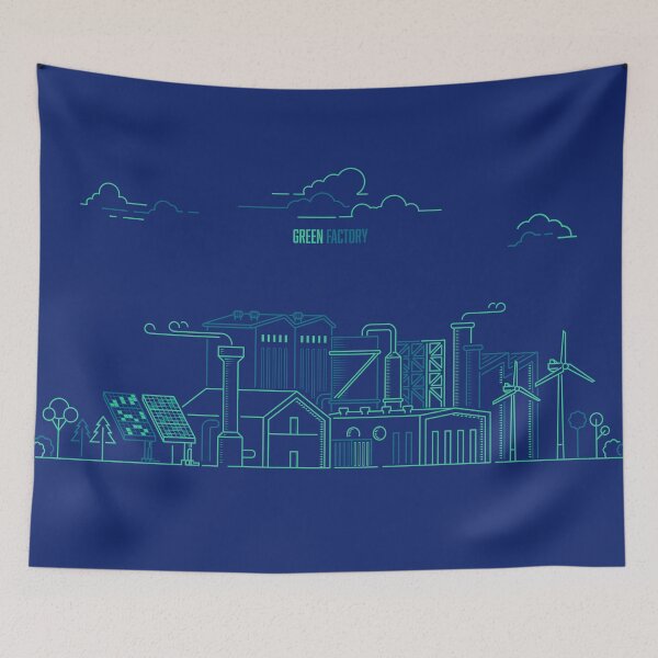 Item preview, green factory eco industry designed and sold by NiamLab.
