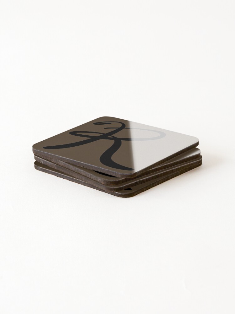 Thumbnail 4 of 5, Coasters (Set of 4), Letter R designed and sold by 77designs.