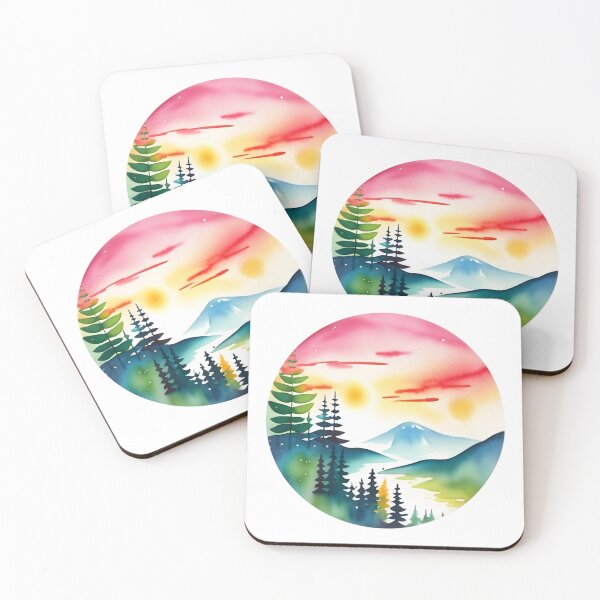 Item preview, Painting Of Tree, River And Mountain Scenery designed and sold by Luxuriously.