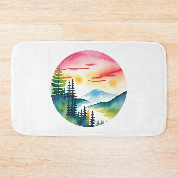 Item preview, Painting Of Tree, River And Mountain Scenery designed and sold by Luxuriously.