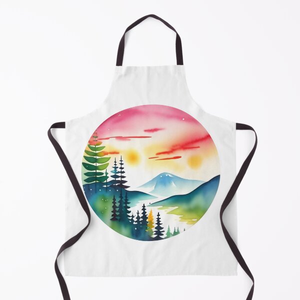 Item preview, Painting Of Tree, River And Mountain Scenery designed and sold by Luxuriously.