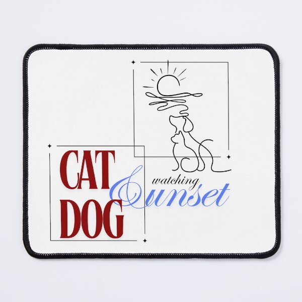 Item preview, dog, cat, sunset designed and sold by SoniyaArt !.