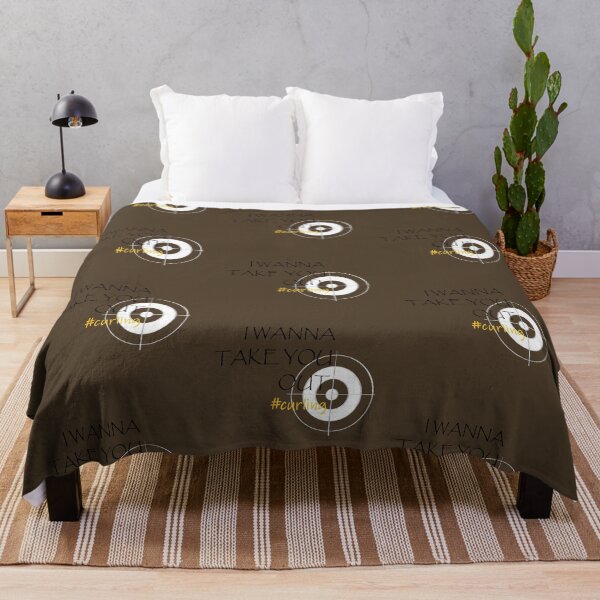 Item preview, Curling Pick-Up Line - I Wanna Take You Out - Brown designed and sold by 77designs.