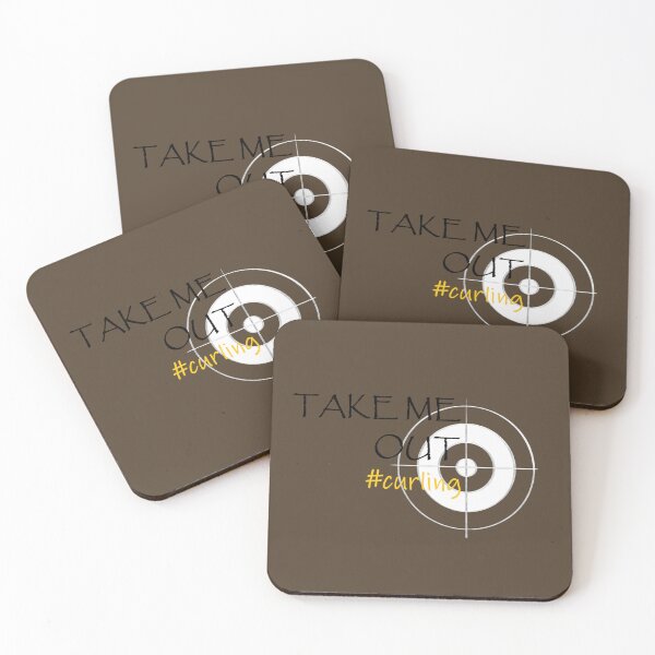 Item preview, Curling Pick-Up Line - Take Me Out - Brown designed and sold by 77designs.