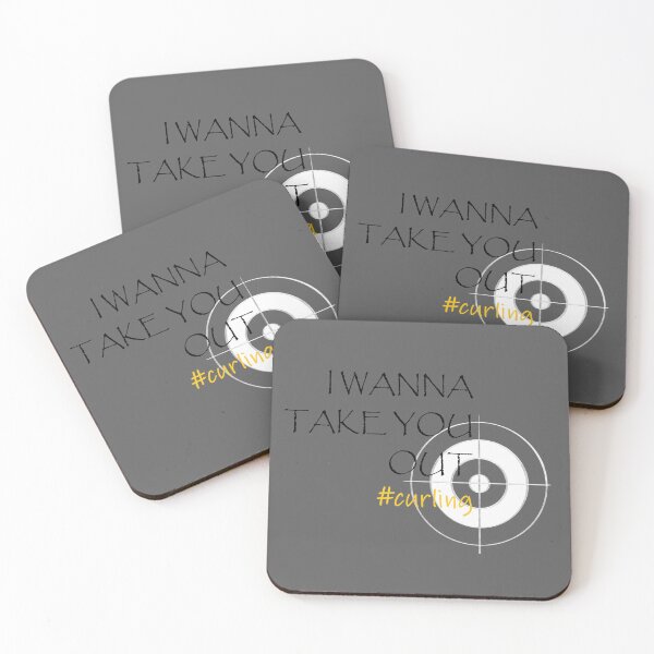 Item preview, Curling Pick-Up Line - I Wanna Take You Out - Grey designed and sold by 77designs.