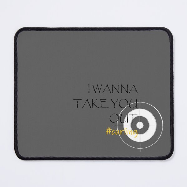 Item preview, Curling Pick-Up Line - I Wanna Take You Out - Grey designed and sold by 77designs.