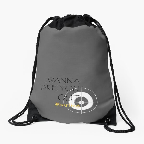 Aperçu de l'œuvre Ligne de ramassage de curling - I Wanna Take You Out - Gris créée et vendue par 77designs.