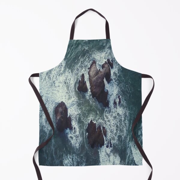 Item preview, Ocean blue waves With rocks designed and sold by Menna  Abdelnaby.