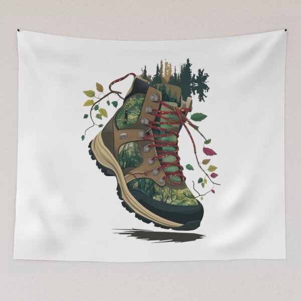 Item preview,  hiking boot, flower hiking boot designed and sold by venavar.