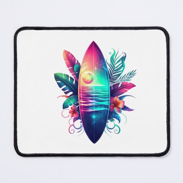 Item preview, Colorful Surfboard Tropical Beach designed and sold by artcolory.