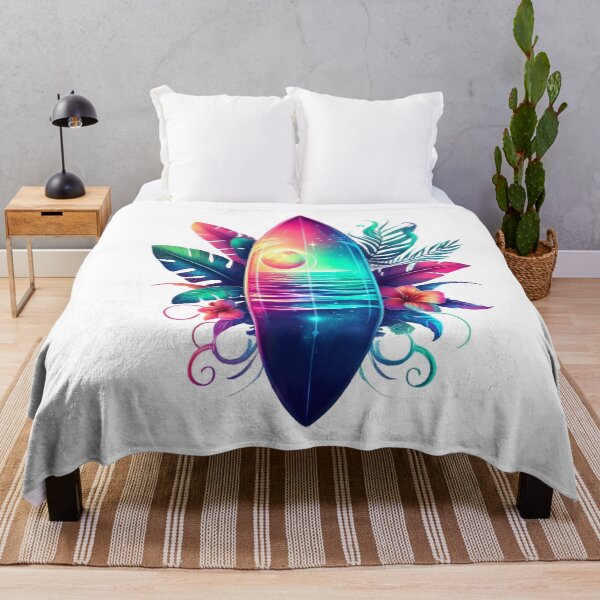 Item preview, Colorful Surfboard Tropical Beach designed and sold by artcolory.
