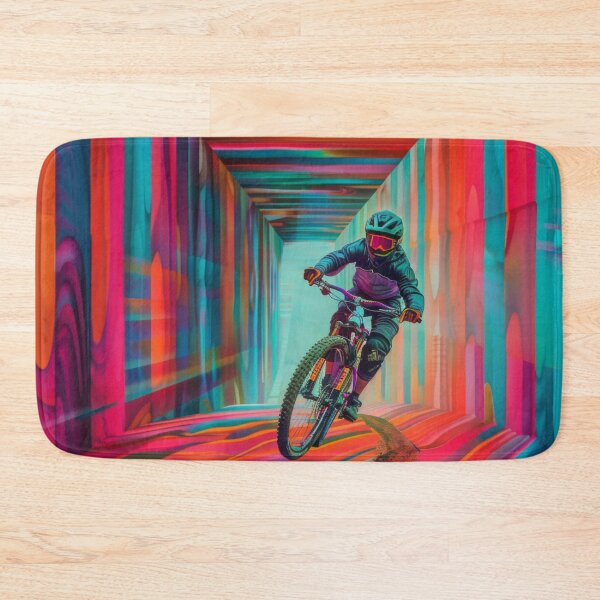 Item preview, mountain biker - MTB designed and sold by FlowersColorful.