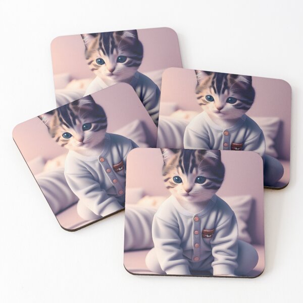 Item preview, Beautiful Cat in Pajamas - Modern Digital Art designed and sold by Ai-michiart.