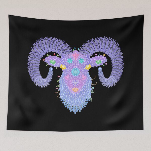 Item preview, Floral Animal "Ram" WeArePrettierThanFlowers designed and sold by 366birthflower.