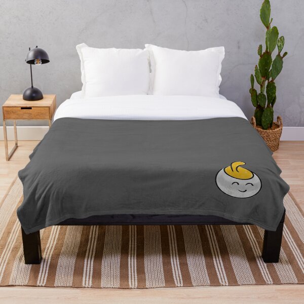 Aperçu de l'œuvre Curling Rock souriant - Gris créée et vendue par 77designs.