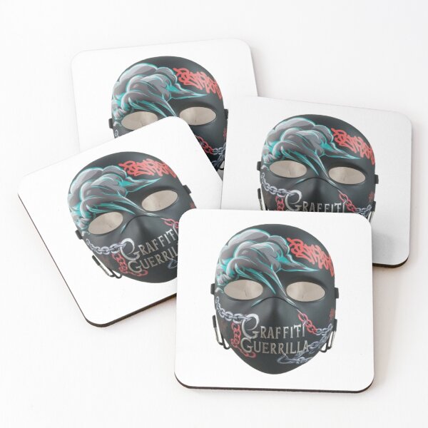 Item preview, Black mask " Graffiti Geuerrilla " designed and sold by smartlogo_factory.