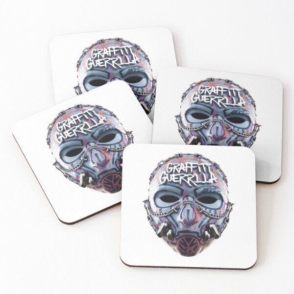 Item preview, Colorful mask "Graffiti Guerrilla" designed and sold by smartlogo_factory.