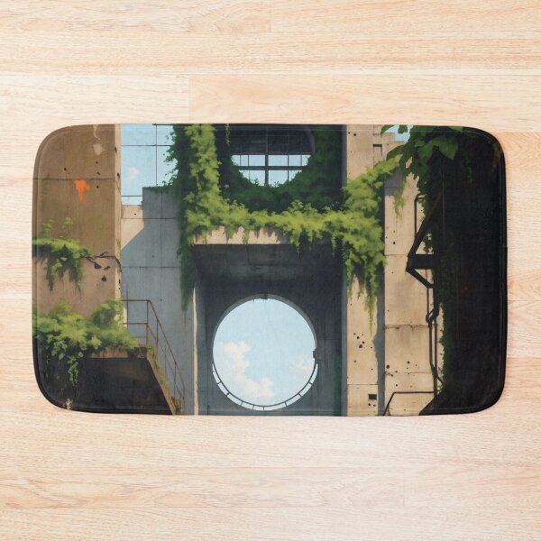 Item preview, Abandoned industrial architecture oil painting #0036 designed and sold by larabu.