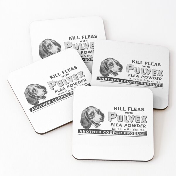 Item preview, Pulvex Will Fix The Family Dog! 1950s Flea Cure  designed and sold by taspaul.
