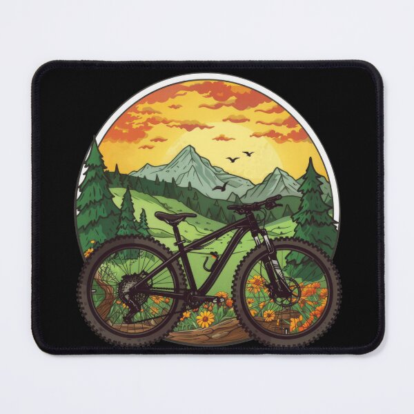 Item preview, mountain biker - MTB designed and sold by FlowersColorful.