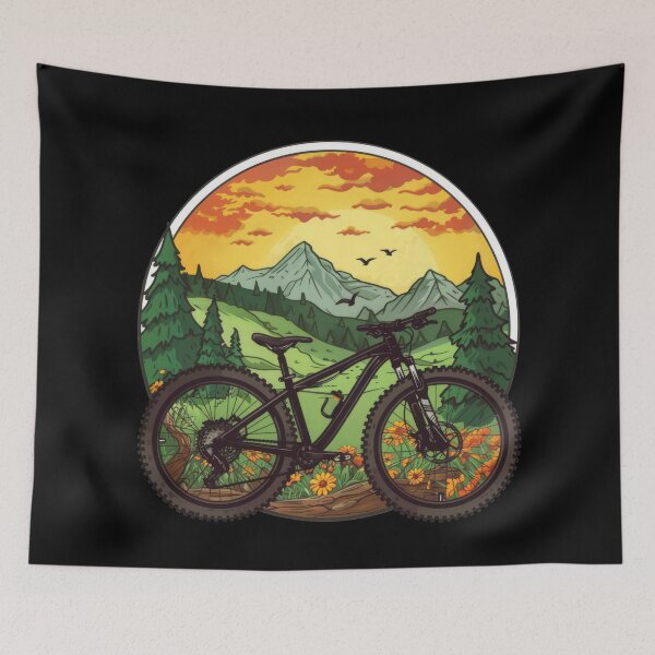 Item preview, mountain biker - MTB designed and sold by FlowersColorful.
