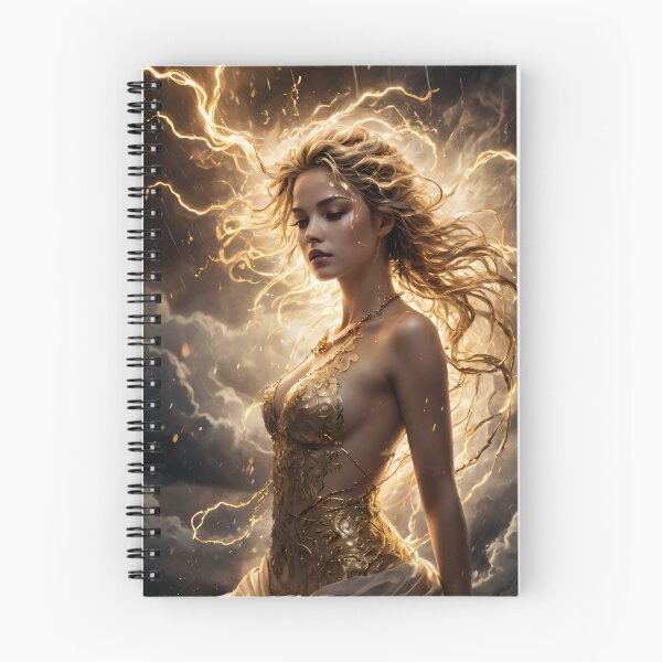 Item preview, Golden Lightning Goddess designed and sold by ByteyCreatives.