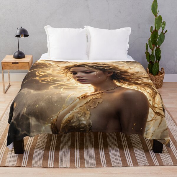 Item preview, Golden Lightning Goddess designed and sold by ByteyCreatives.