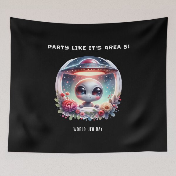 Item preview, Party like it's Area 51 - World UFO Day designed and sold by Pflugart.