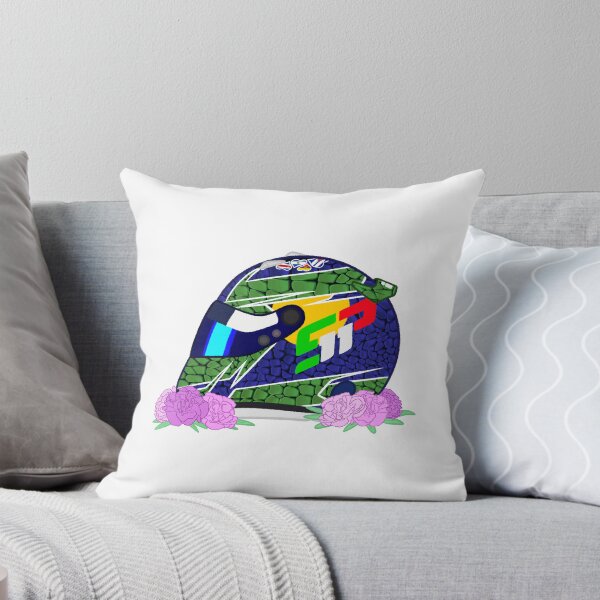 Aperçu de l'œuvre Casque Sergio Perez Miami 2024 avec fleurs créée et vendue par OriDraws.
