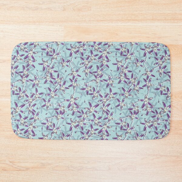 Item preview, Fig flowers, Purple-white flowers on a light blue background designed and sold by Alex  Blud.