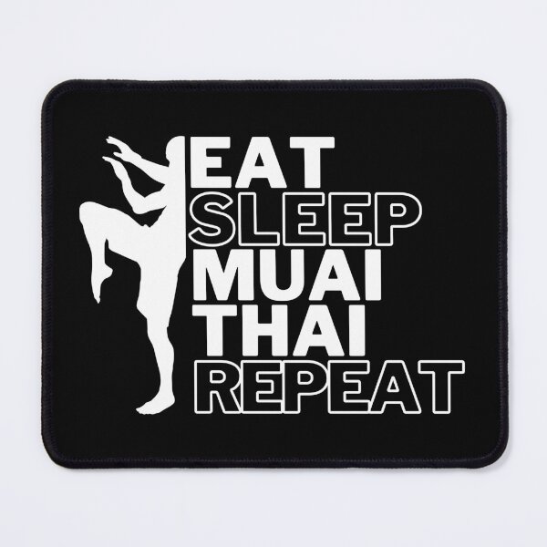 Item preview, Eat Sleep Muai Thai Repeat white incription designed and sold by deejaymay.