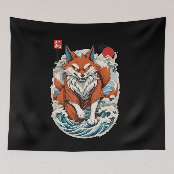 Item preview, Japanese Kitsune Mask Anime Kawaii Fox Spirit designed and sold by LuminOrb.